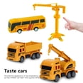 thumbnail image 4 of SUTENGDA Construction Vehicles Playset  Yellow  16 Piece, 4 of 7