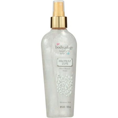 bodycology Naughty & Nice Heavenly Love Sheer Musk & Peony Shimmer Mist, 8 fl oz