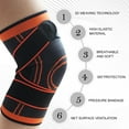 thumbnail image 3 of Amdohai Knee Attelle Élastique Knee Support Protection Articulaire pour Course Cyclisme Basketball, 3 of 7