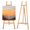 Natural, variant on A-Frame Beechwood Artist Easel, Adjustable Lyre Studio Easel Stand with Inclinable Design, Holds Canvas up to 90", Black