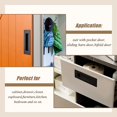 thumbnail image 3 of (2 Pack) Black Rectangular Recessed Flush Handles Sliding Door Pulls Stainless Steel Closet Door Finger Pulls 6 Inch(150mm) Length Flush Pull Handles, 3 of 7