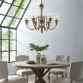 thumbnail image 1 of Bountiful Vintage French Pendant Ceiling Light Candelabra Chandelier, 1 of 5