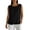 Black,office tops for women work summer, variant on SZJXBUY V Neck Tank Tops for Women Plus Size,Dressy Casual Baggy Sleeveless Top Summer Beach Vacation Loose Fit Gauze Shirt Green,S
