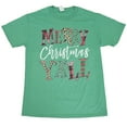 thumbnail image 1 of Tees2urdoor Patterned Merry Christmas Y'all T-Shirt, Adult 3X-Large, Green, 1 of 5