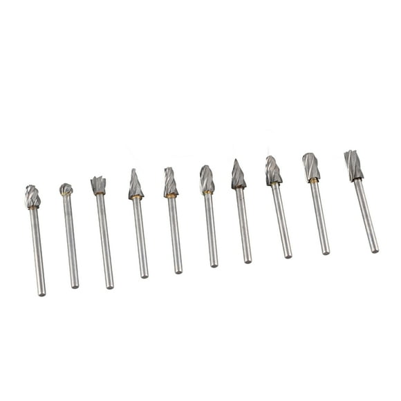 Tungsten Steel Grinding Head,10Pcs Carbide Burr Set Dremel Bits Dremel Carbide Bits Built for the Future