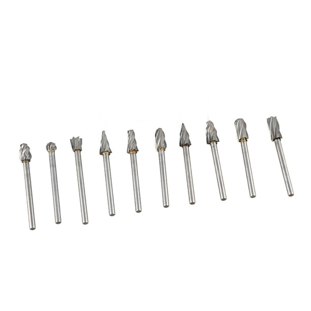 Juego de fresas de carburo NikouMX 10 piezas Accesorios Dremel