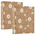 thumbnail image 2 of Adorabledandelion Pattern 3 Ring Hardcover Binders 1.5in Round Rings for Letter-Size Folder Paper Organizer Pockets for Office Student Recipe, 2 of 9