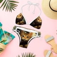 thumbnail image 6 of Retro Cat Detachable Sponge Adjustable Strap Bikini Set Two-Pack Swim Suits - Ideal for All Your Swimming Scenes!, 6 of 6