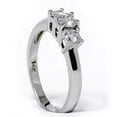 thumbnail image 2 of Pompeii 1/2ct Three Stone Diamond Ring 14K White Gold (G/H,I1), 2 of 4