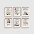 thumbnail image 2 of Winnie Wall Art, the Pooh Classic Poster, Baby Nursery Decor, Kids Wall Art, Boys Girls Bedroom Decor, A. A. Milne Quote Art Print, Set of 6 (8"x10"), 2 of 9