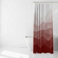 thumbnail image 5 of 84x72inch Abstract Design Wine Shower Curtain Abstract Mountain Art Texture Wine Red Gradient Color Popular Design Home Bathroom Stall Bathtubs Decoration Bath Curtain with Hooks, 5 of 6