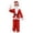Red, variant on Boys Kids Santa Suit, Red Jacket and Pants with Hat and Beard, Christmas Outfit