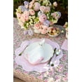 thumbnail image 5 of Scalloped White Dinner napkin, Pink border, Set of 4, 20 x 20in, Party, Bridal shower, Baby shower, Wedding, Brunch, 5 of 5