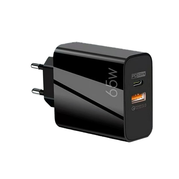 Methold Cabezal de Enchufe europeo Adaptador de enchufe multipropósito para ahorrar tiempo Accesorios de viaje Suministros de Teléfono y Comunicación Negro enchufe de la UE