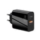thumbnail image 1 of Methold Cabezal de Enchufe europeo Adaptador de enchufe multipropósito para ahorrar tiempo Accesorios de viaje Suministros de Teléfono y Comunicación Negro enchufe de la UE, 1 of 4