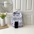 thumbnail image 3 of Mujer Mochila Mariposas Estampado floral Nylon Lindos Bolsas escolares para niñas (Azul), 3 of 8