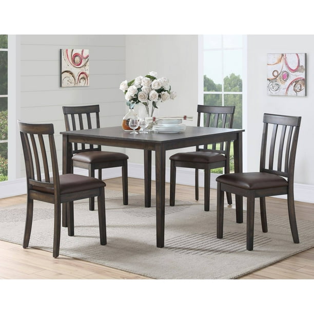 Steve Silver Co Melanie 5 Piece Dining Table Set Walmart Com Walmart Com