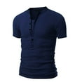 thumbnail image 1 of T-shirt à Manches Courtes Col en V pour Hommes Décontracté, 1 of 2