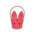 thumbnail image 2 of Woven Easter Basket with Handles, Imitation Rattan Easter Bunny Baskets with Cute Rabbit Ears, Easter Egg Hunt Bucket for Picnic Wedding Easter Decorations Gifts, 2 of 5
