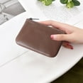 thumbnail image 4 of Faux Leather Coin Purse Money Bag with Zipper Closure Cash Bag Pocket Wallet for Bills Coins Keys Cards Men And Women, 4 of 8