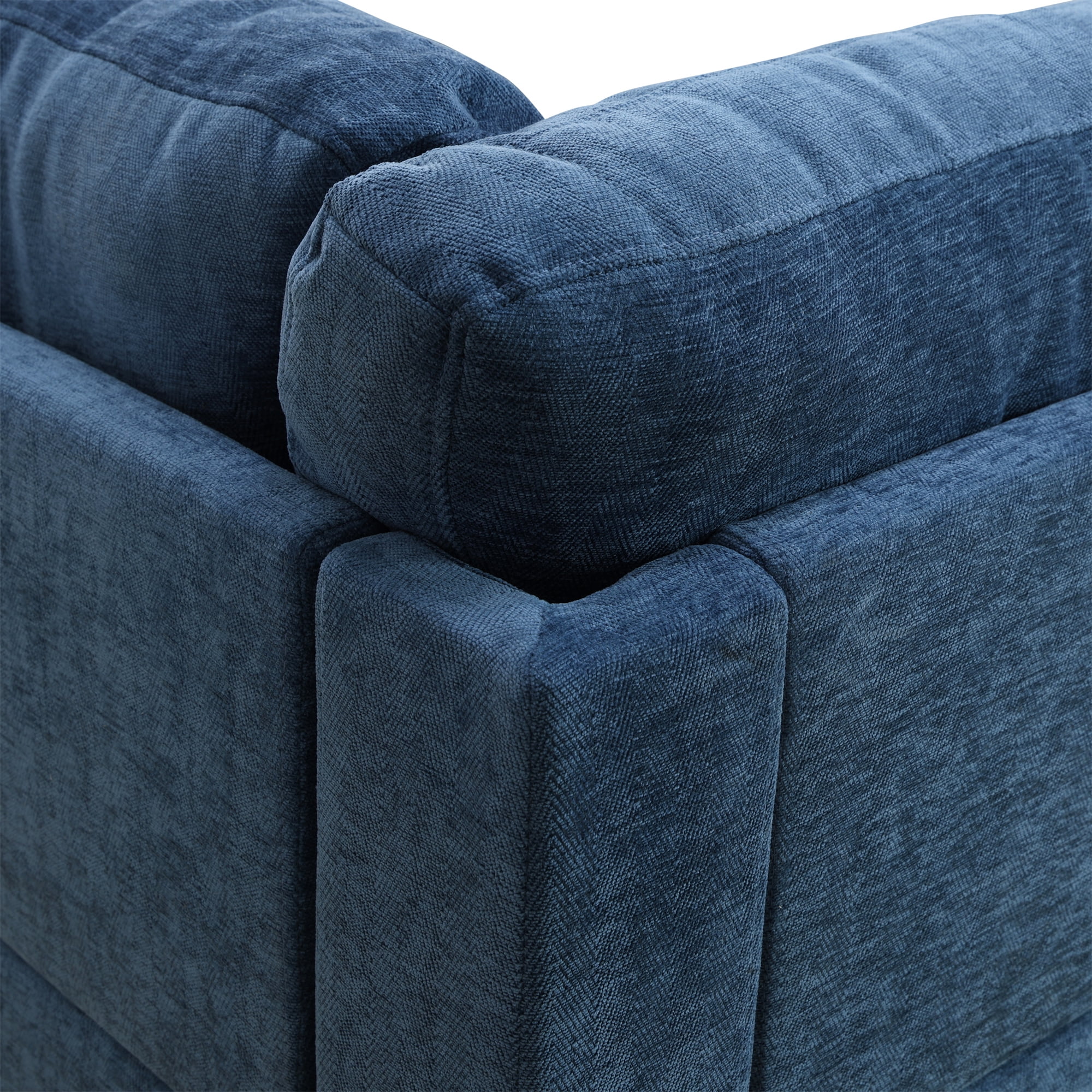 Aukfa Modular Sectional Couch Set - Corner sofa - Flannel - Blue