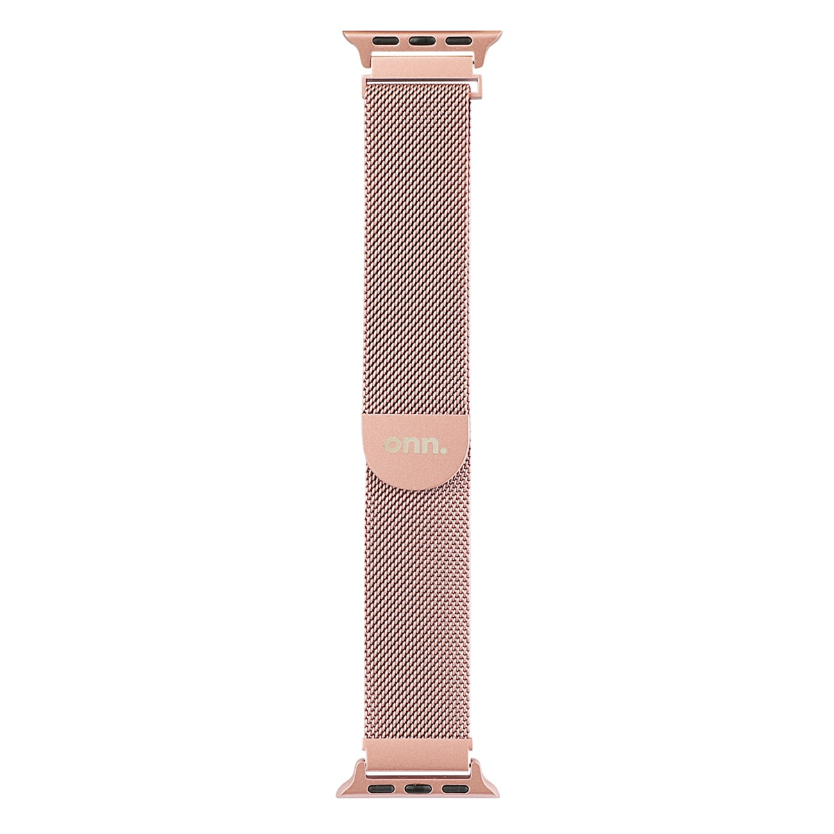 onn. Universal Fit Metal Watch Band for Apple Watch, Samsung Galaxy and Garmin 20 mm, Rose Gold