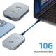 thumbnail image 1 of Adaptador de carcasa SSD M.2 NVMe 2230 magnético Jixopn, USB 3.2 Gen 2, 10 Gbps, tipo C, carcasa externa para unidad de estado sólido para iPhone 15 Pro Max ProRes, 1 of 8