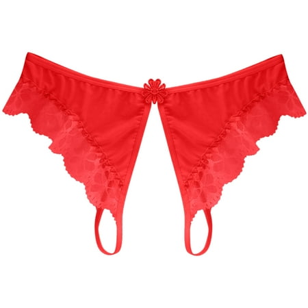 

Women s Cotton Bikini Brief Underwear Women s Sexy Underpants Open Crotch Panties Low Waist Lace Briefs Underwear【Multipacks】