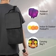 thumbnail image 5 of Pickleball Paddles Set Of 2, Fiberglass Surface, Fluid Smoke Aurora Art Style, 4 Balls & Bag, 5 of 5