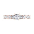 thumbnail image 3 of 14K Rose Gold Diamond Engagement Ring Band (0.70 Carat) (Ring Size 10) (I1-I2 Clarity), 3 of 4