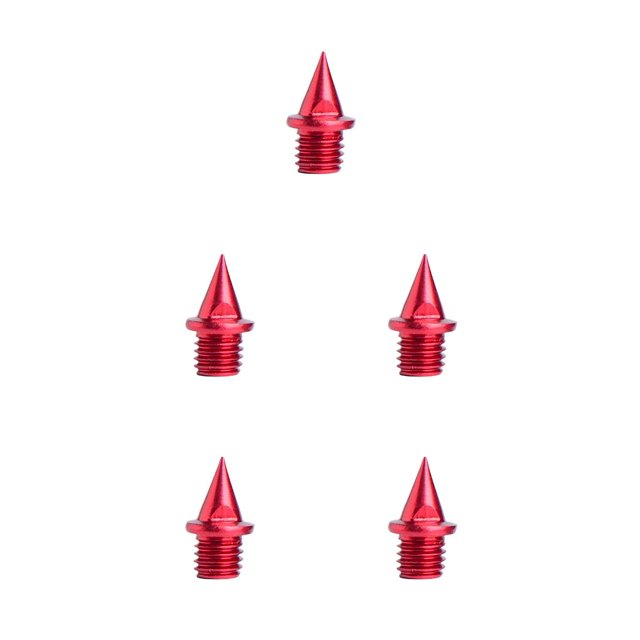 Toystoory Spikes Durable Hard Sturdy Steel Nail Shoe Track Studs Entrenadores Jogging Reemplazos Deportes al aire libre Accesorios Rojo Type2 NO2