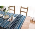 thumbnail image 2 of Bohemian Tablecloth for Rectangle Tables Heavyweight Cotton Linen Boho Style Table Cover for Kitchen Dinning Tabletop Decoration, 2 of 6