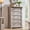 Light Rustic Oak, variant on KeyWhat 47" Tall 5 Drawer Dresser, Farmhouse Chest of Drawers with Solid Wood & Space-Saver for Bedroom, Living Room, Antique White