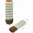thumbnail image 1 of Fundas tejidas antideslizantes for patas de mesa y silla, 8 piezas de almohadillas protectoras for taburetes y patas de muebles, 1 of 2