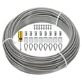 thumbnail image 1 of Unique Bargains 1/8' Wire Cable, 66ft Stainless Steel Wire Rope Kit for Deck Railing, 1 of 6