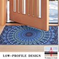 thumbnail image 3 of Bohemian Retro Floral Non-Slip Entryway Door Mat,Boho Indoor Decor Durable Low Plush Door Mat,Washable Welcome Rug for Patio Hallway Home Decor 17x30 Inches, 3 of 7