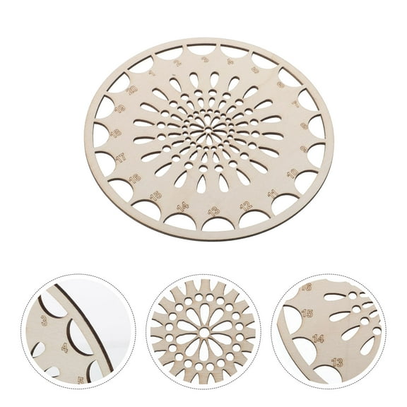 Raindrops 3pcs Wood Embroidery Thread Storage Trays Portable Cross Stitch Thread Organizer Natural Wooden Thread Holder For Sewing Supplies