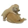 thumbnail image 2 of Realistic Adorable Labrador Puppy Dog Cuddling with Its Mother Family Figurine, 2 of 9