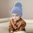 thumbnail image 2 of Huowey Kids Children For Knitted Knitted Hat Boys And And Warm Winter For Girls Hat Autumn Woolen Hat Trendy Dailywear, 1-2 Years, 2 of 3