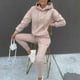 thumbnail image 1 of Puntoco Suéter De Manga Larga Con Capucha Sólida Para Mujer Traje Casual De Dos Piezas De Manga Larga Con Capucha Liquidación Puntoco Puntoco-3316, 1 of 6