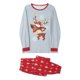 thumbnail image 3 of Pijama De Navidad Familiar, Blusa Impresa En Ciervos Y Copos De Nieve + Pantalones Largos ; Papá XXL, 3 of 4