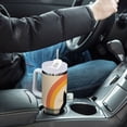 thumbnail image 4 of Yayeee 40oz Stainless Steel Tumbler with Straw and Handle Double-Wall Insulated Travel Water Bottle, Beige Cat Rainbow, 4 of 8