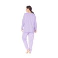 thumbnail image 4 of Dreams & Co. Plus Size Long Sleeve Knit Pj Set Pajamas, 4 of 7