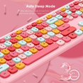 thumbnail image 4 of Colorful Wireless Keyboard And Mouse Combo, Cordless Full-sized Computer Keyboard With Number Keypad,2.4ghz Usb Receiver,energy Saving,battery Powered, 4 of 5