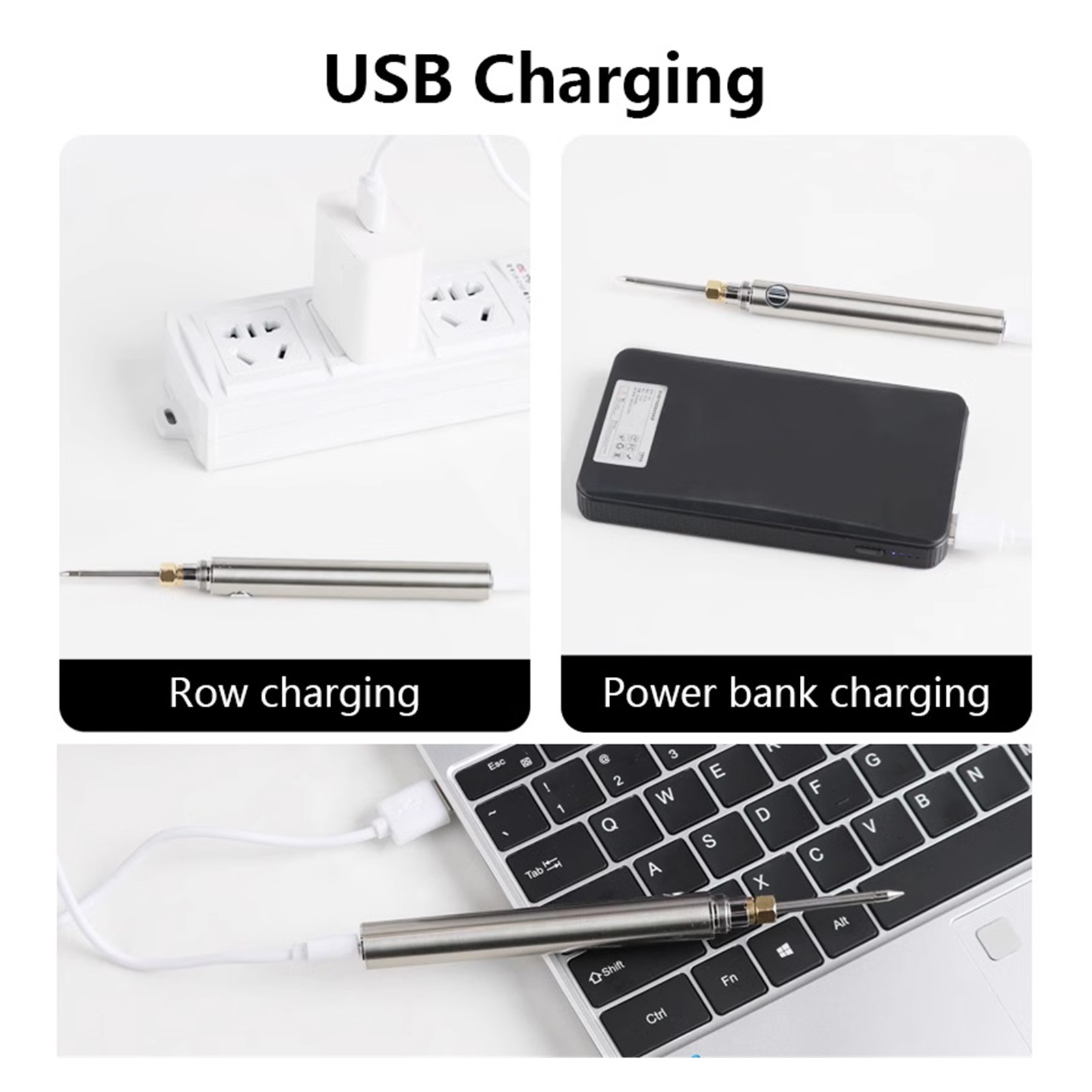15W Wireless Charging Electric Soldering Iron Pen Set USB Cordless Lithium Battery Solder Iron Portable Repair Welding Tools