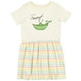 thumbnail image 3 of Inktastic Sweet Pea Girls Toddler Dress, 3 of 5