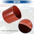 thumbnail image 3 of Unique Bargains 100mm 3.94" Long Universal Car Straight Silicone Coupler Turbo Pipe Replacement Red, 3 of 6