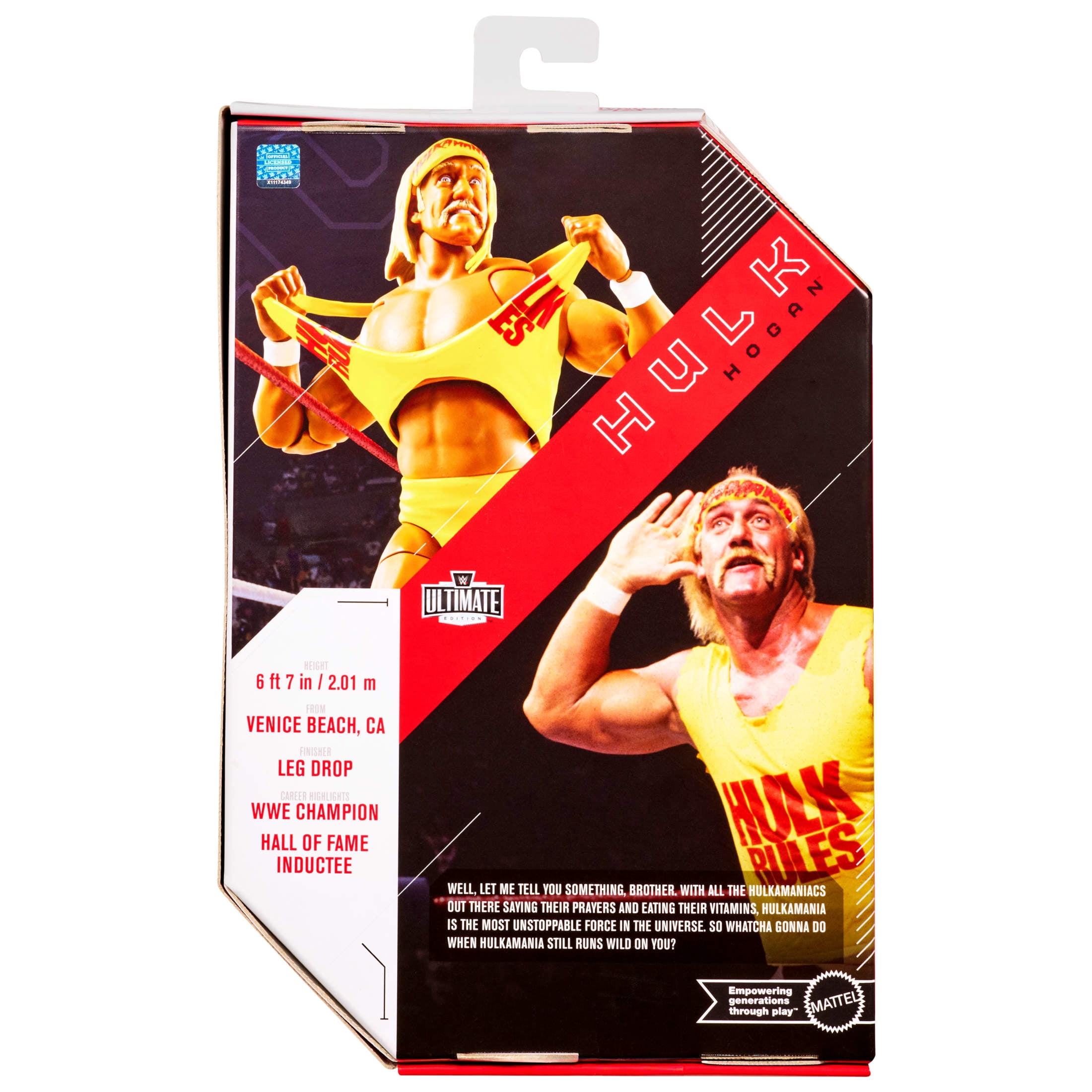 WWE Ultimate Edition Hulk Hogan Action Figure & Accessories Set, 6-inch Collectible