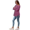thumbnail image 3 of FUNING  Long Sleeve Shirts for Women Tunic Tops for Women Loose Fit Dressy Crew Neck Pullover Basic Sweaters for Women 2025, 3 of 6