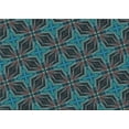 thumbnail image 1 of Ahgly Company Machine Washable Indoor Rectangle Transitional Deep-Sea Green Area Rugs, 2' x 3', 1 of 7